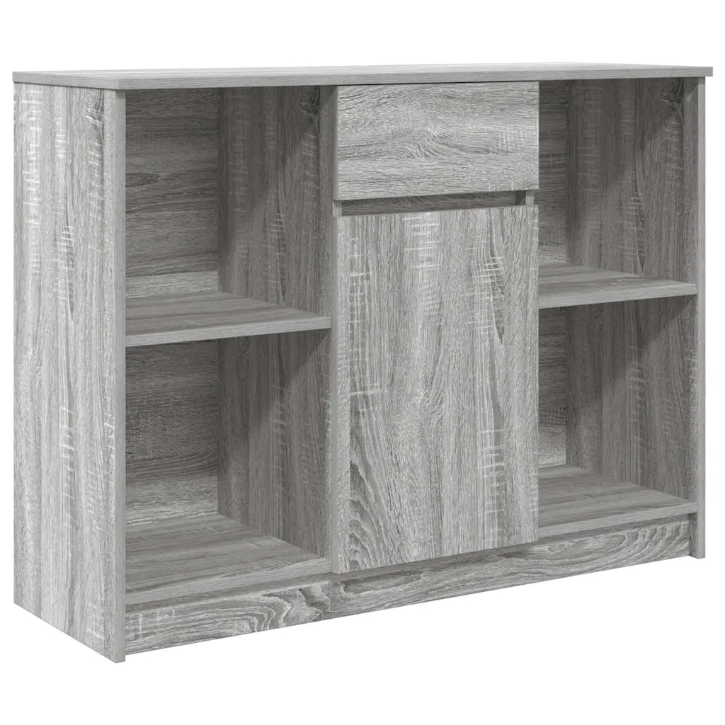 Credenza con Cassetto Grigio Sonoma 101x35x76 cm in Truciolato