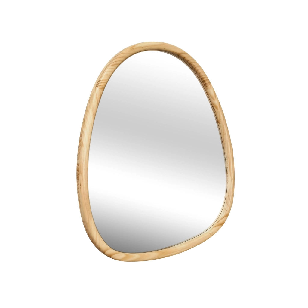 Specchio in legno di abete, 55cm, marrone naturale