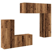 Unit¨¤ TV da Parete 5 pz | Armadietto TV | Mobile Porta TV Legno vecchio Legno multistrato