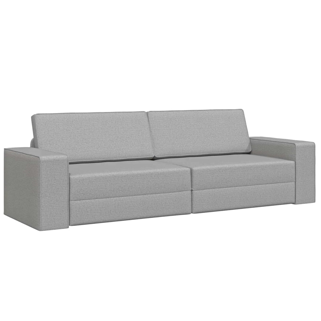 Divano letto Grigio Nuvola 245 x 78 x 77 cm Tessuto 4106724