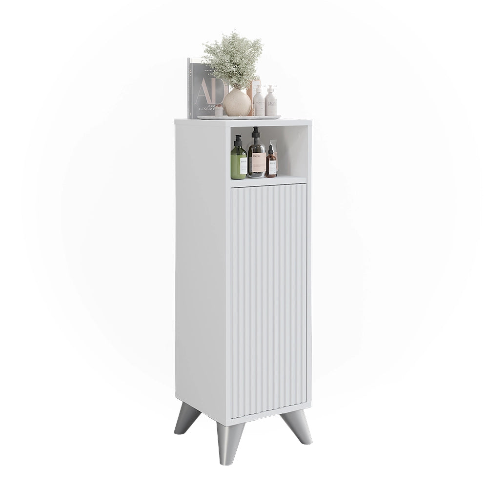 Vicco mobiletto bagno Bianco 30 x 97 cm con porta