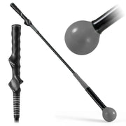 Attrezzo per l'allenamento dello swing da golf 80 x 7 x 7 cm migliora la memoria muscolare comfort ergonomico gomma nera 20_0018767