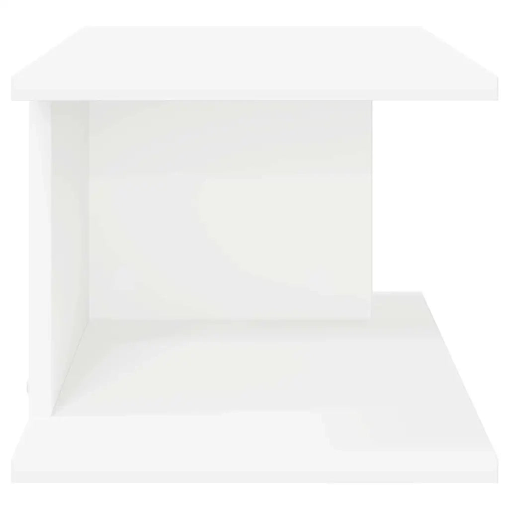 Comodino 2 pcs Bianco 40 x 30 x 25 cm Legno multistrato