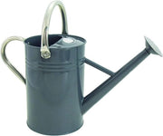 Giocatore da giardino da 45 litri, stile classico inglese in acciaio grigio, 2 maniglie per uso quotidiano