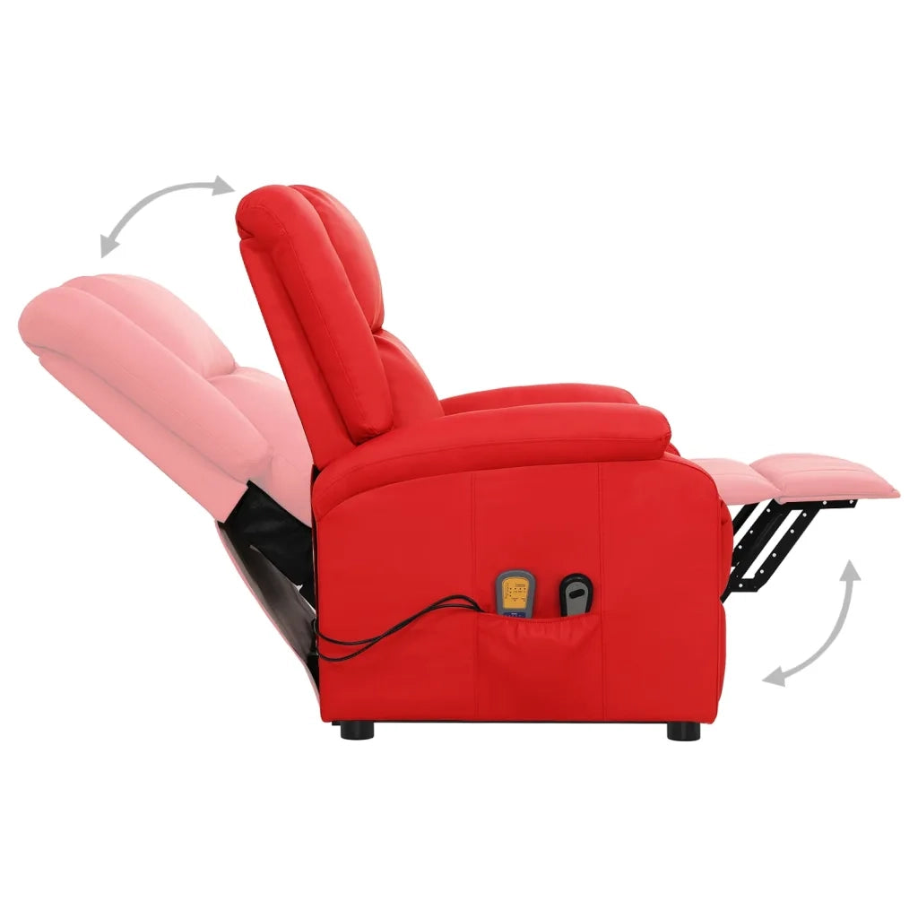 Poltrona Alzapersona Rosso in Similpelle 329697