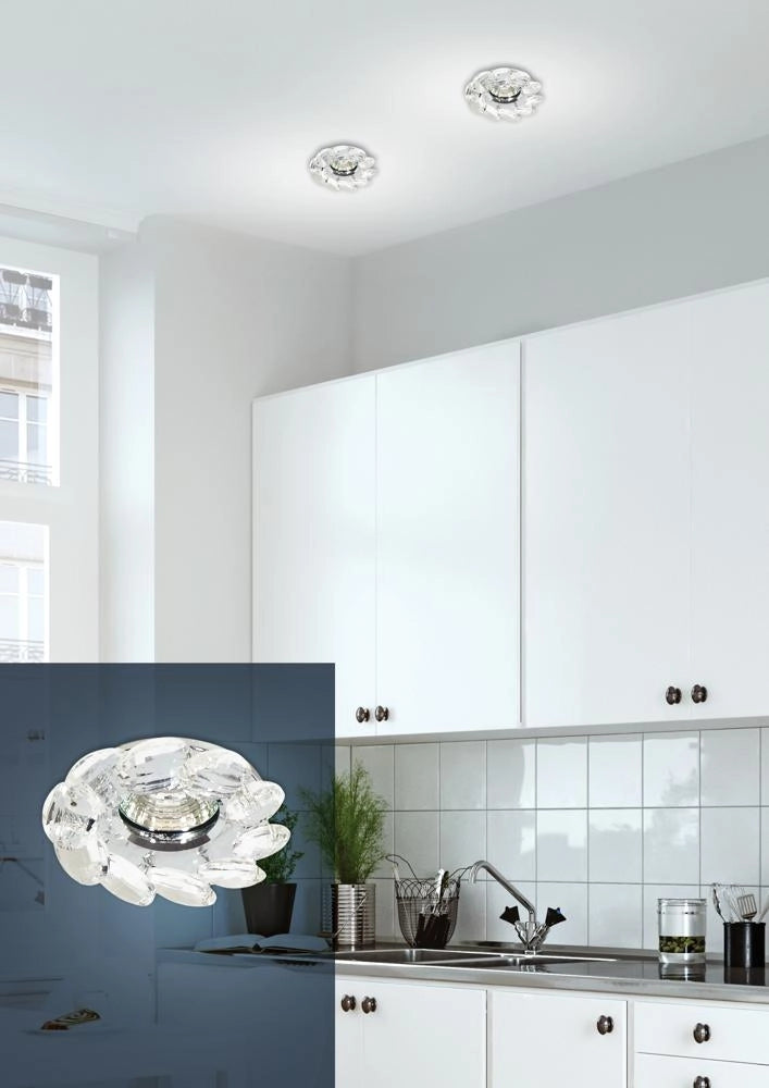 Faretto da incasso cromato vetro 1xMR16 SK-77 Candellux