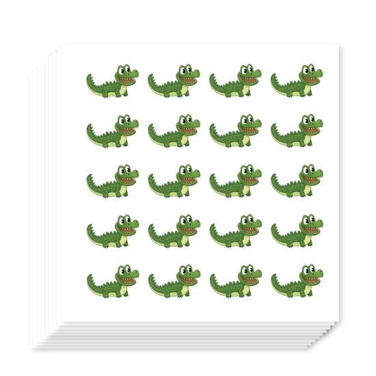 Stickers per Planner 400 pezzi - Cartoni di Coccodrillo Stickers - Tema Animali Stickers - Stickers Autoadesivi - Decorazione del Quaderno - Decorazione per Festa