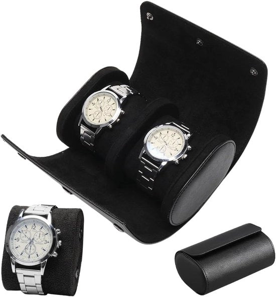 Porta orologio - Etui portatile per orologio - 2 tasche