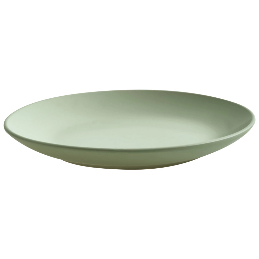 Set di 18 piatti in gres verde con finitura smaltata a mano per 6 persone cucina e sala da pranzo