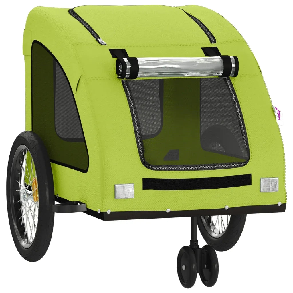 Rimorchio da Bici per Animali Verde Oxford e Ferro CFW2179707