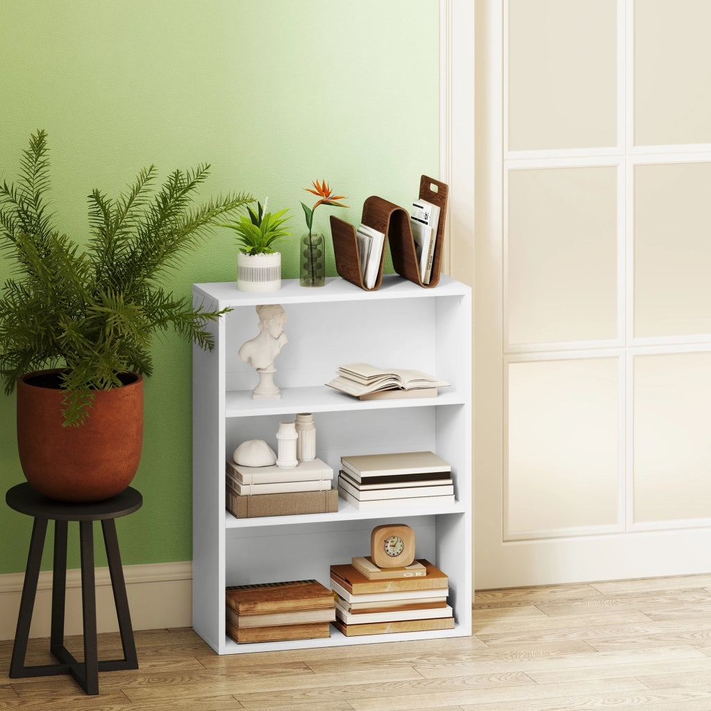 Libreria a Parete con Ripiani Regolabili ¨C zephmum ¨C 60x24x80 cm Bianco