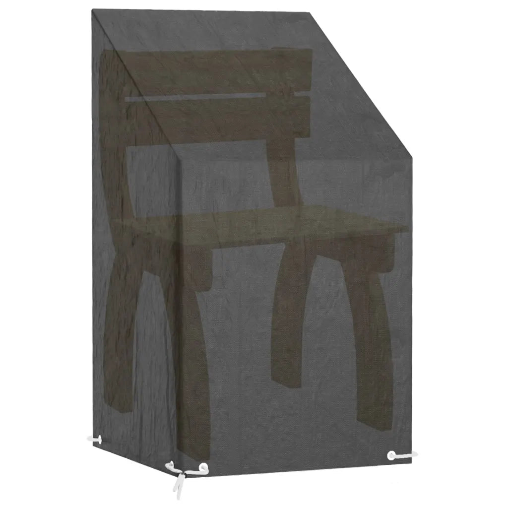 Copri Sedie Giardino | Telone per mobili da esterni 2 pz 8 Occhielli 65x65x80/120cm Polietilene