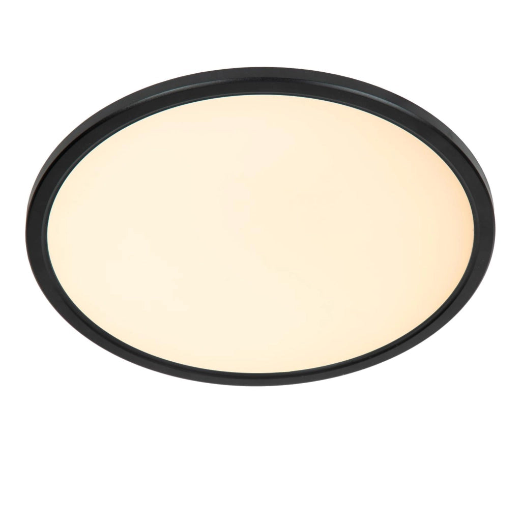 Plafoniera LED rotonda nera IP44 RGB 20W Castor Lucide