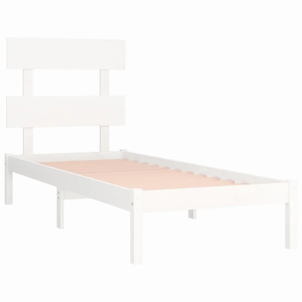 Giroletto Bianco in Legno Massello 90x200 cm 3104659