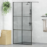 Parete Doccia Walk-in Nero 100 x 195 cm vetro temperato