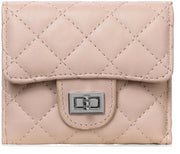 Portafoglio per donne - 8 tasche per carte - pelle morbida - moderno