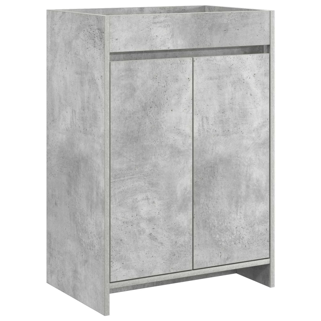 Mobiletto da Bagno Sotto Lavabo Grigio Cemento