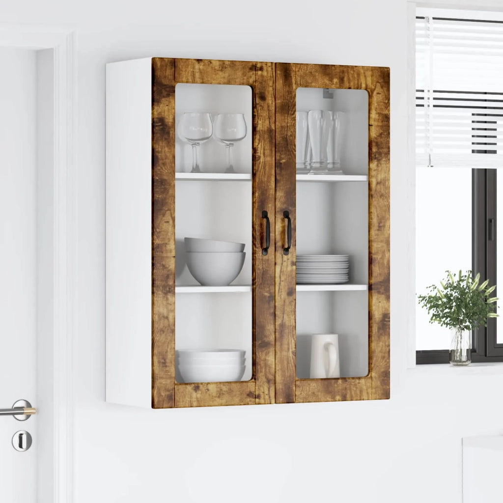 Pensile cucina con porta Lucca Rovere Fumo 80 x 31 x 100 cm 885160