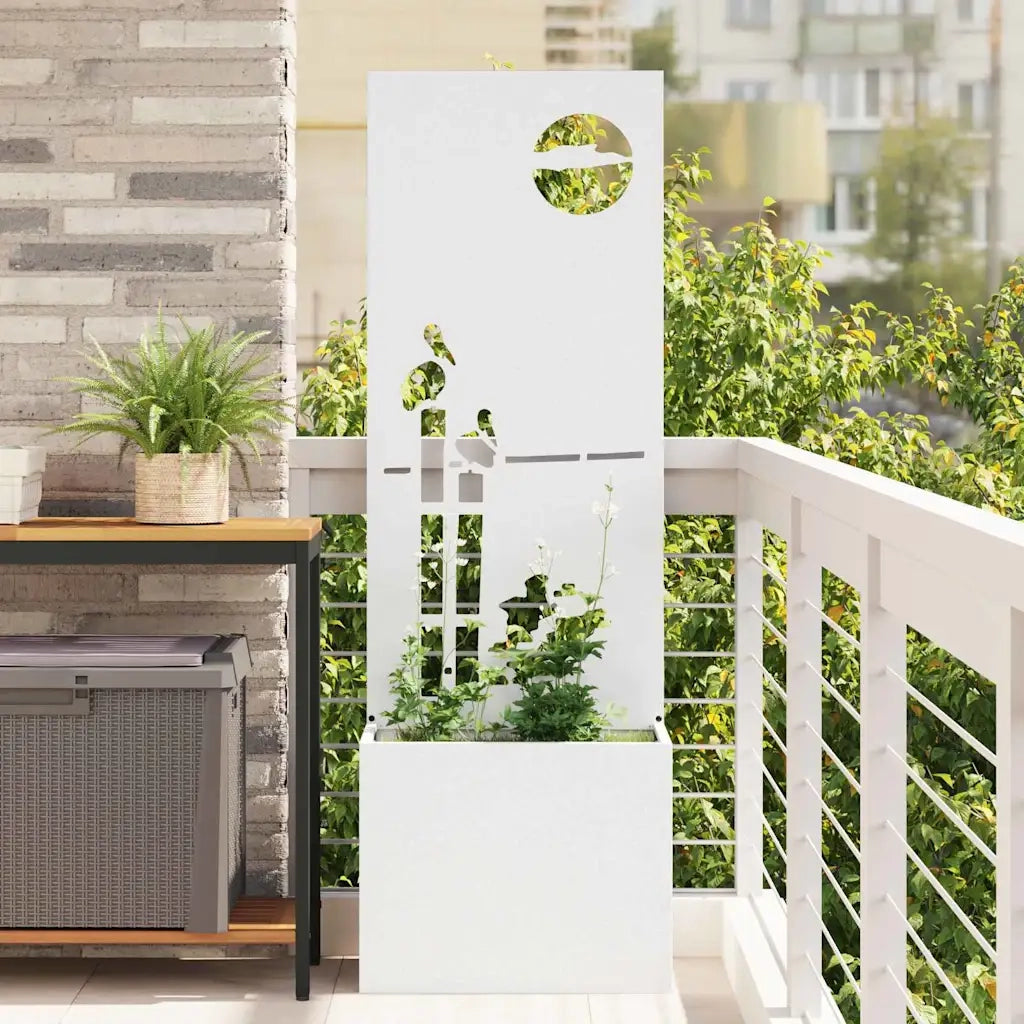 Schermo per privacy in giardino Traforo Bianco 50 x 150 cm CFW6376905