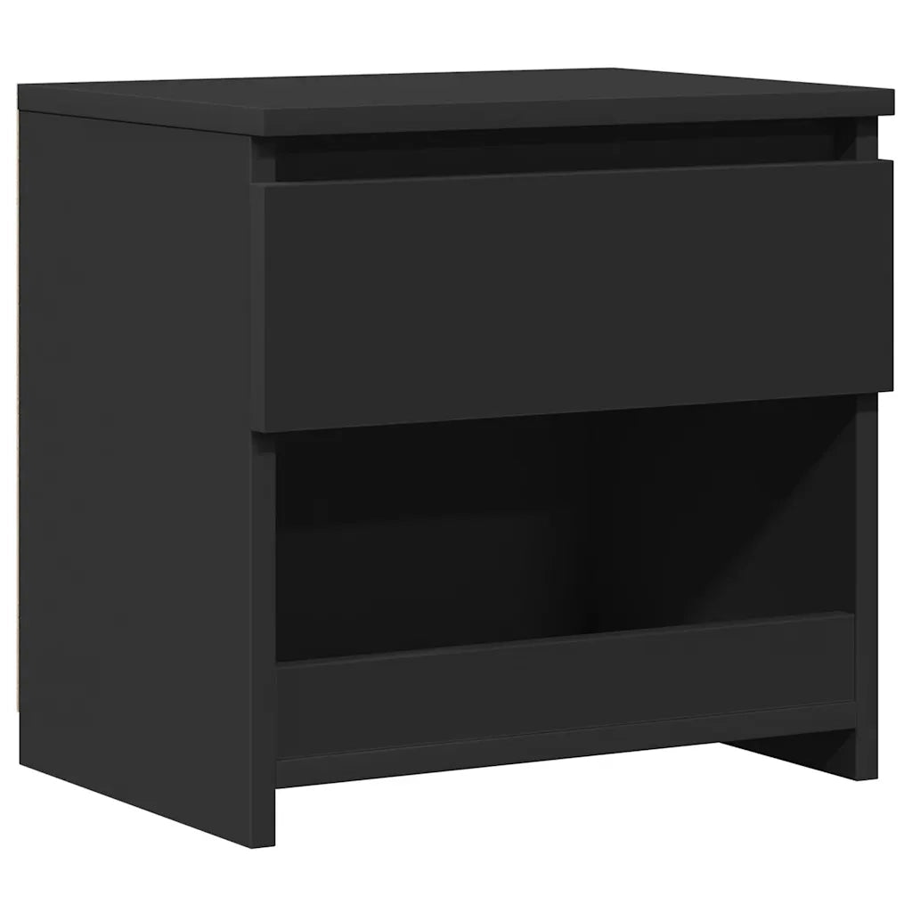 Comodino Nero 40x30x39 cm in Truciolato cod mxl 31245