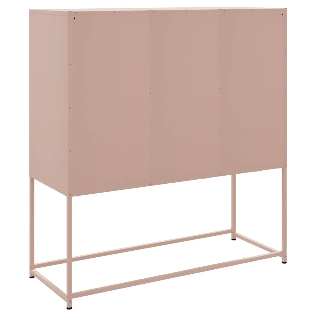 Credenza Rosa 100,5x39x107 cm in Acciaio 846537