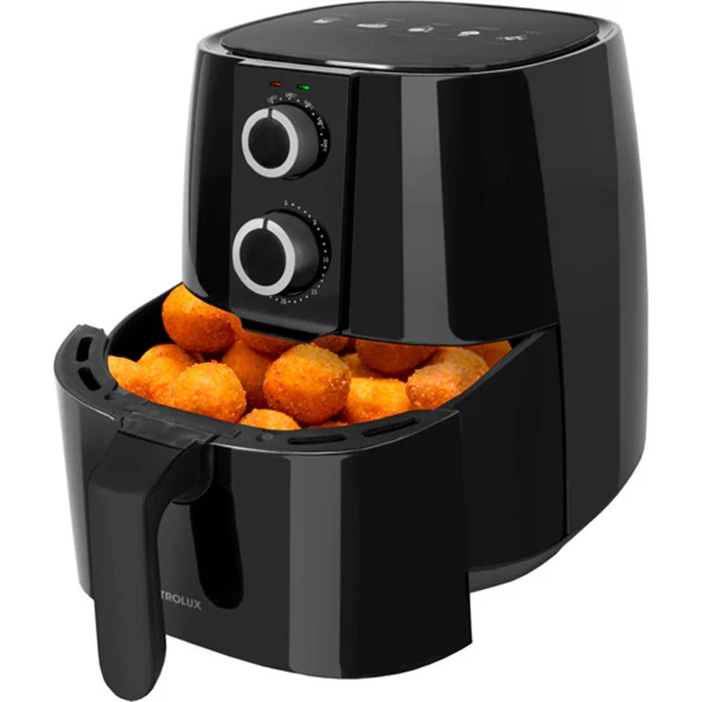 Trade Shop - Friggitrice Ad Aria 3,8lt 1450w Manopola Timer Termostato Regolabile Piedini Anti-scivolo -