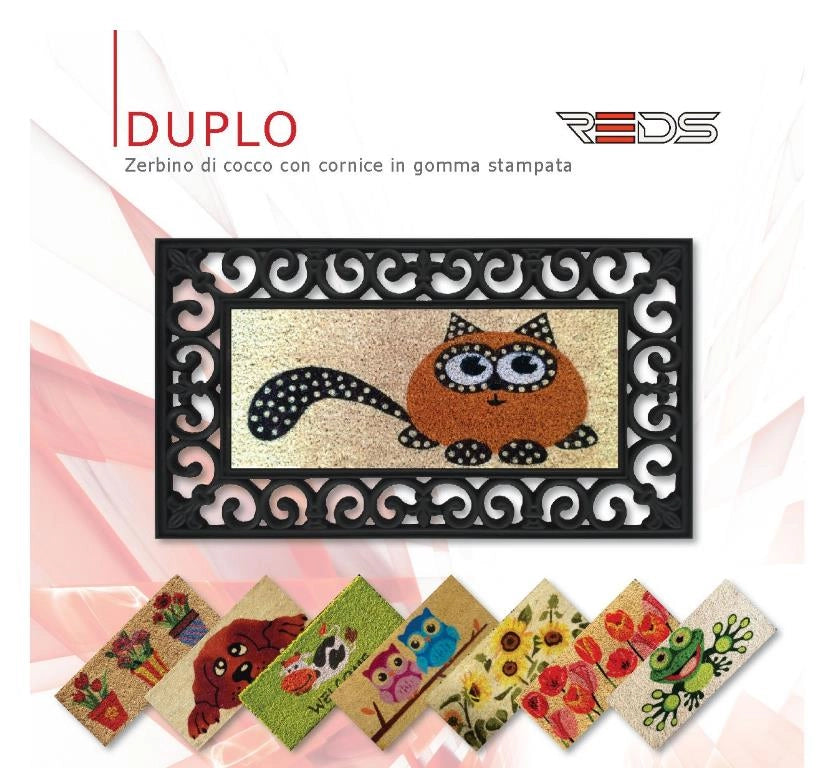 Zerbino gomma cocco duplo 45x75 reds