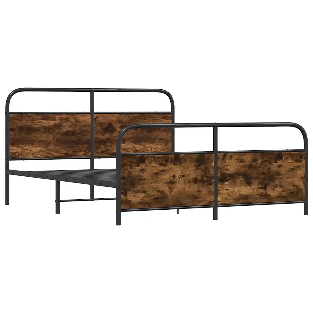 Giroletto senza Materaso in Metallo Rovere Fumo 180x200 cm