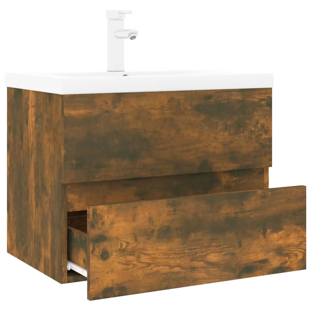 Mobile lavabo 60 x 38,5 x 45 cm con vasca integrata legno ingegnerizzato rovere fumé 02_0006873