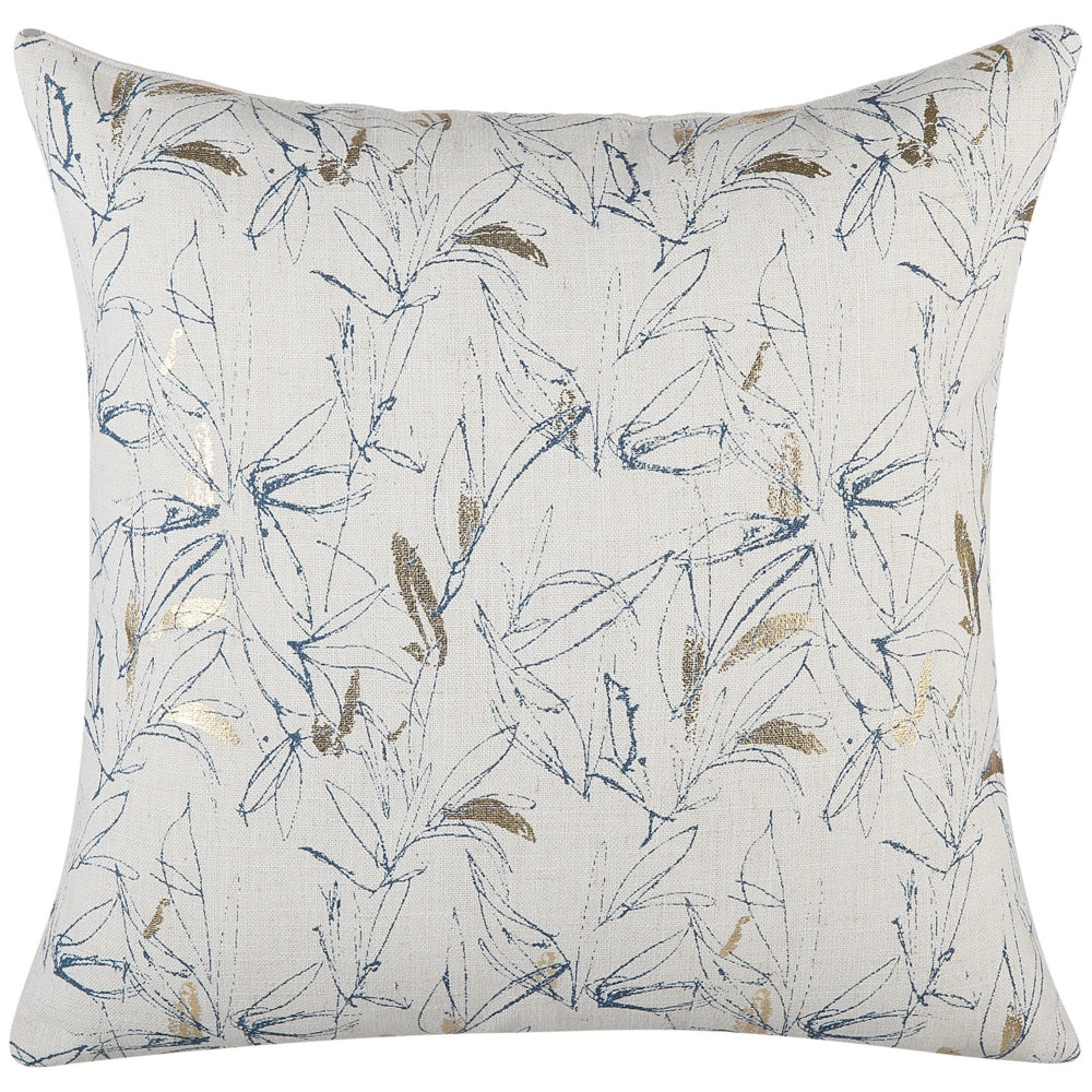 Set di 2 cuscini decorativi Beige motivo floreale 45 x 45 cm Motivo floreale Accessori arredo retrò