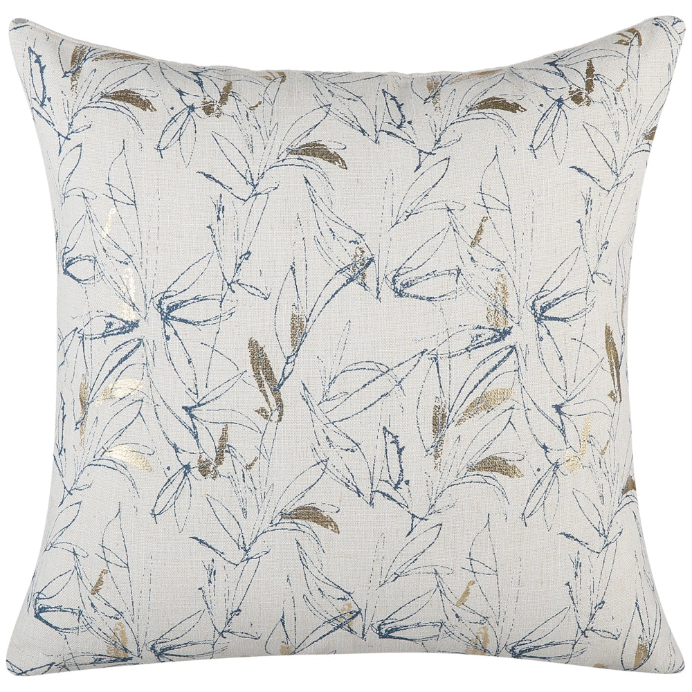 Set di 2 cuscini decorativi Beige motivo floreale 45 x 45 cm Motivo floreale Accessori arredo retrò