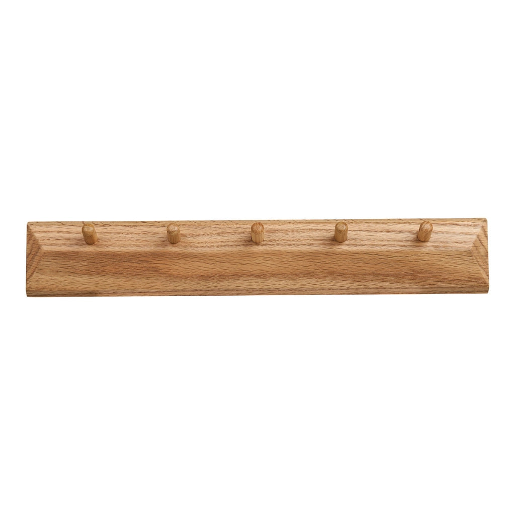 Appendiabiti da Parete Barco, Marrone, Legno, 5,5x50x8,5 cm
