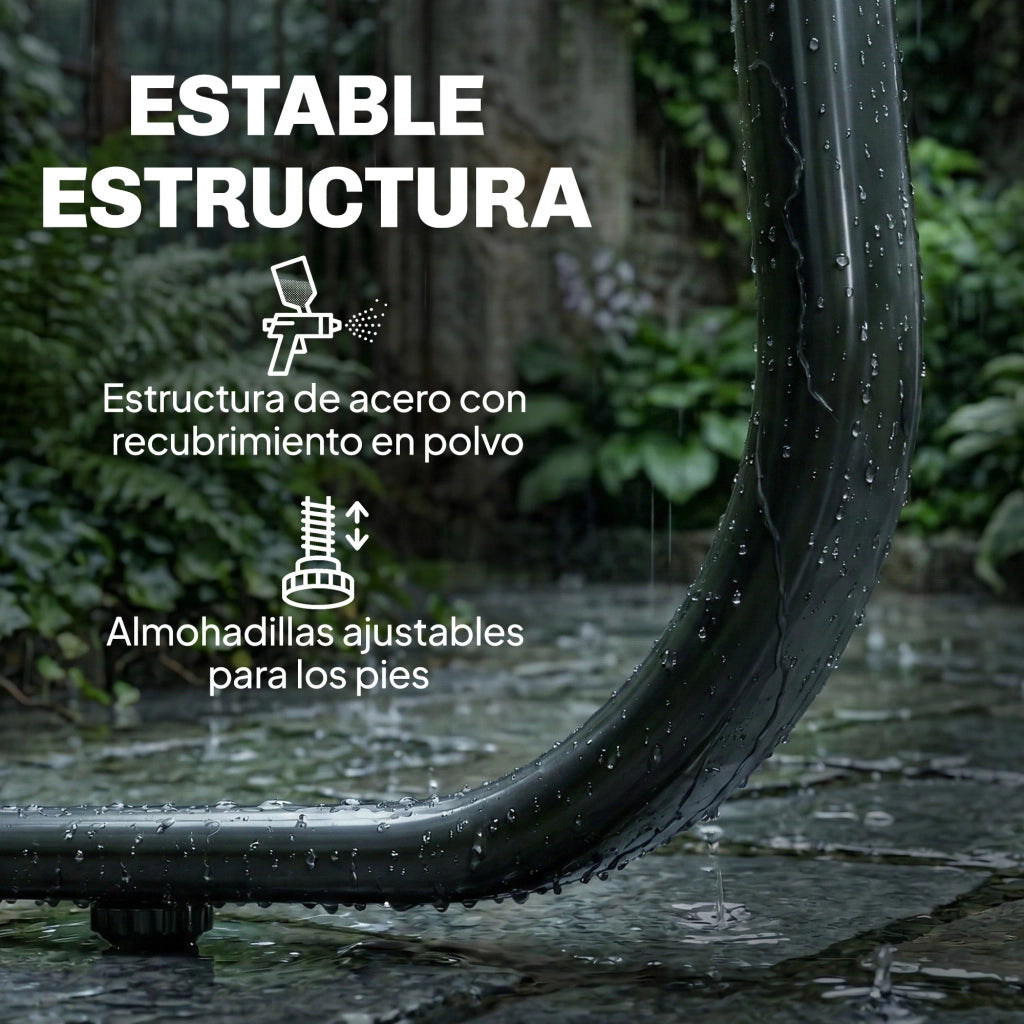 Set Giardino 4 Pezzi con Divano 2 Posti 2 Poltrone e Tavolo Vetro ¨C Zephmum ¨C Tessuto Textilene Grigio Scuro
