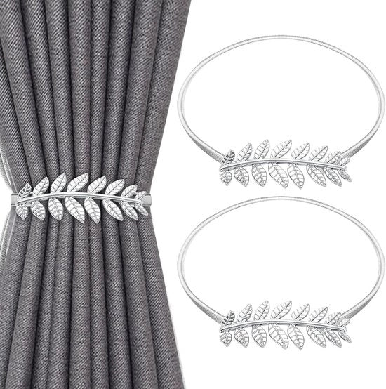 Gigli in alluminio per tende - Design a spirale e a grano - Argento - Per soggiorno e camera da letto