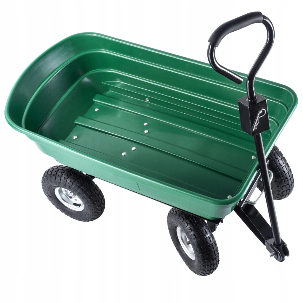 Carriola KADAX con ribaltabile per trasporto in giardino, portata massima 300 kg, rimorchio per carriola.