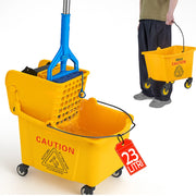 Carrello Pulizie Professionale Secchio Lavapavimenti 23 Lt per Mocio con Ruote