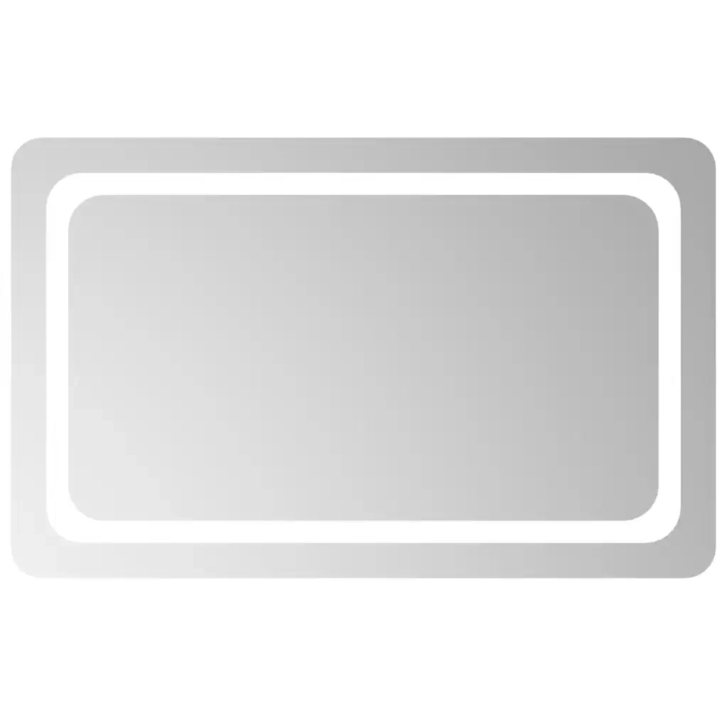 Specchio da Bagno con Luci LED 80x50 cm 151786