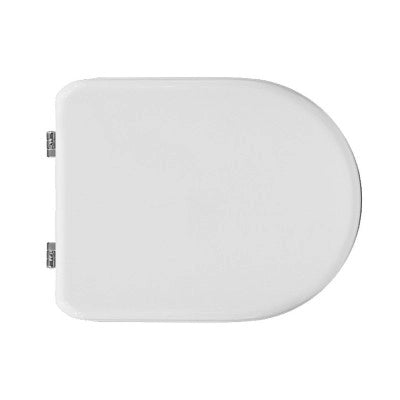 Copriwater dedicato per Serie Esedra Ideal Standard in legno bianco con cerniere