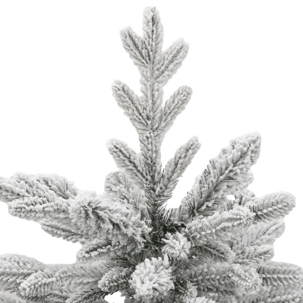 Albero Natale Artificiale Incernierato con Neve Fioccata 150 cm