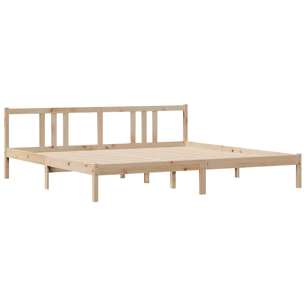 Letto senza Materasso 200x200 cm in Legno Massello di Pino 3301644
