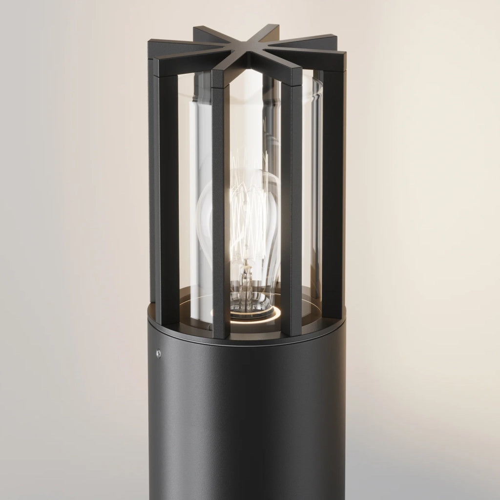 Maytoni Paletto da Esterno Moderno Barrel 1 luce E27 IP54 grafite alluminio vetro