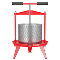 Torchio frutta da 14 litri, cestello in acciaio inox, con treppiede e beccuccio