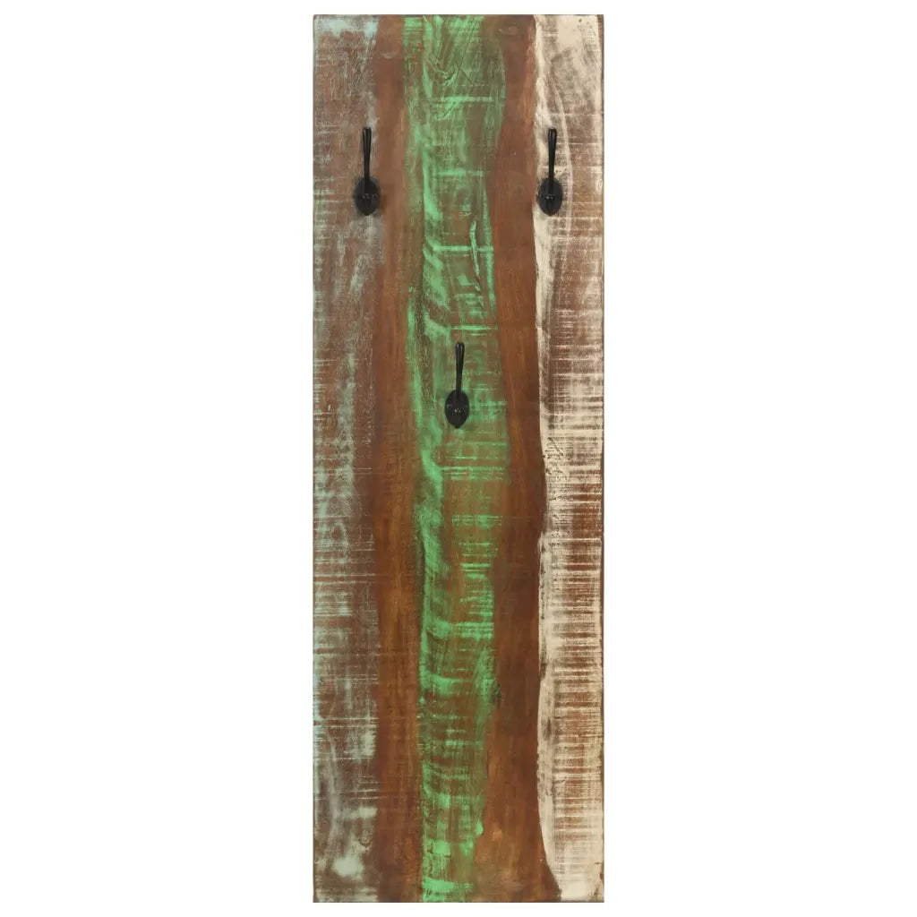 Appendiabiti a Parete 2 pz 36x3x110cm Legno Massello di Recupero CFW3745057