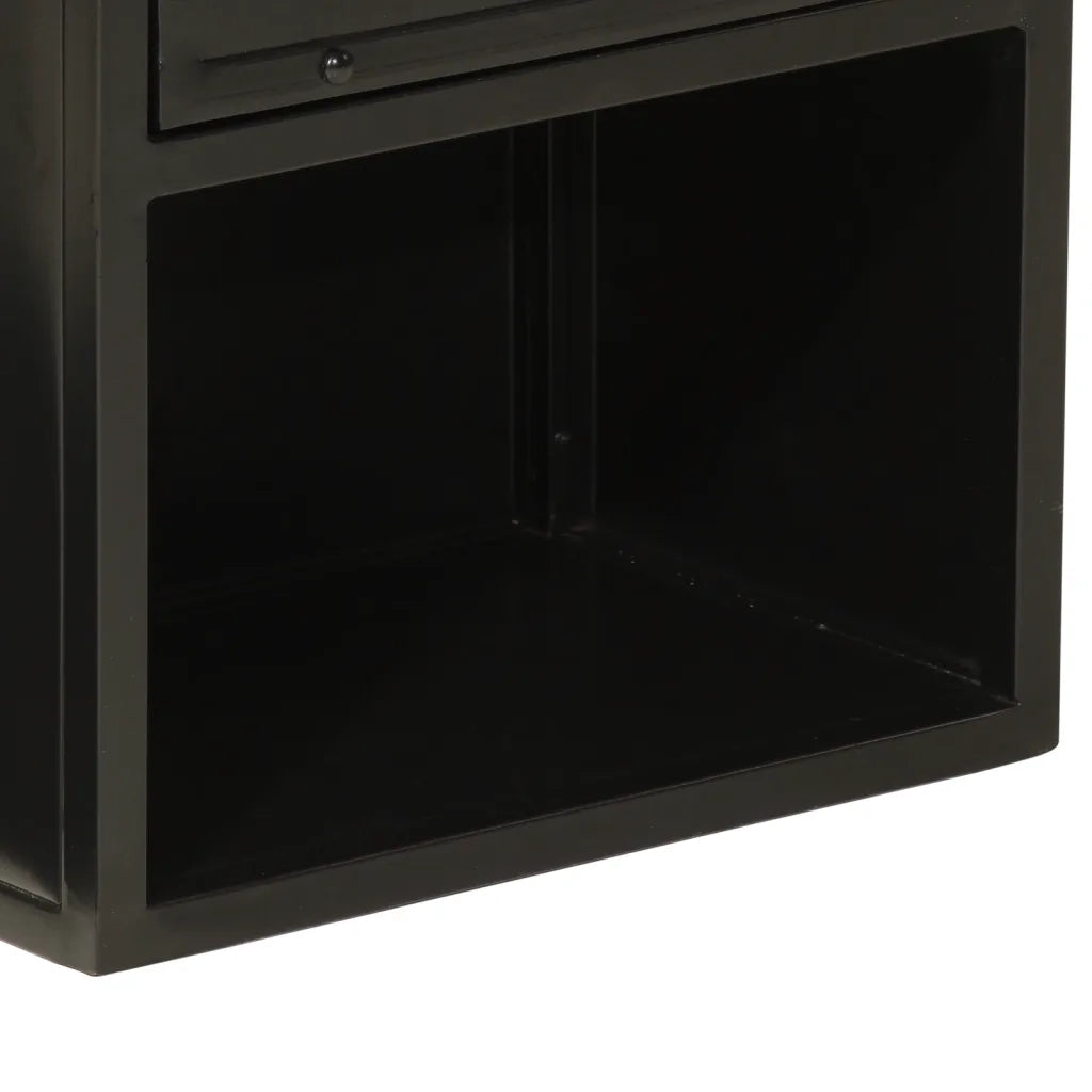 Mobile da Bagno 40x27x90 cm in Ferro e Legno Massello di Mango 358562