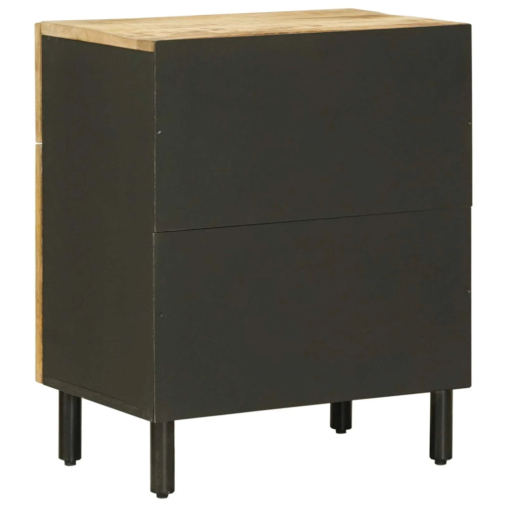 Comodino Naturale 50 x 33 x 60 cm Legno di mango massello 4018855