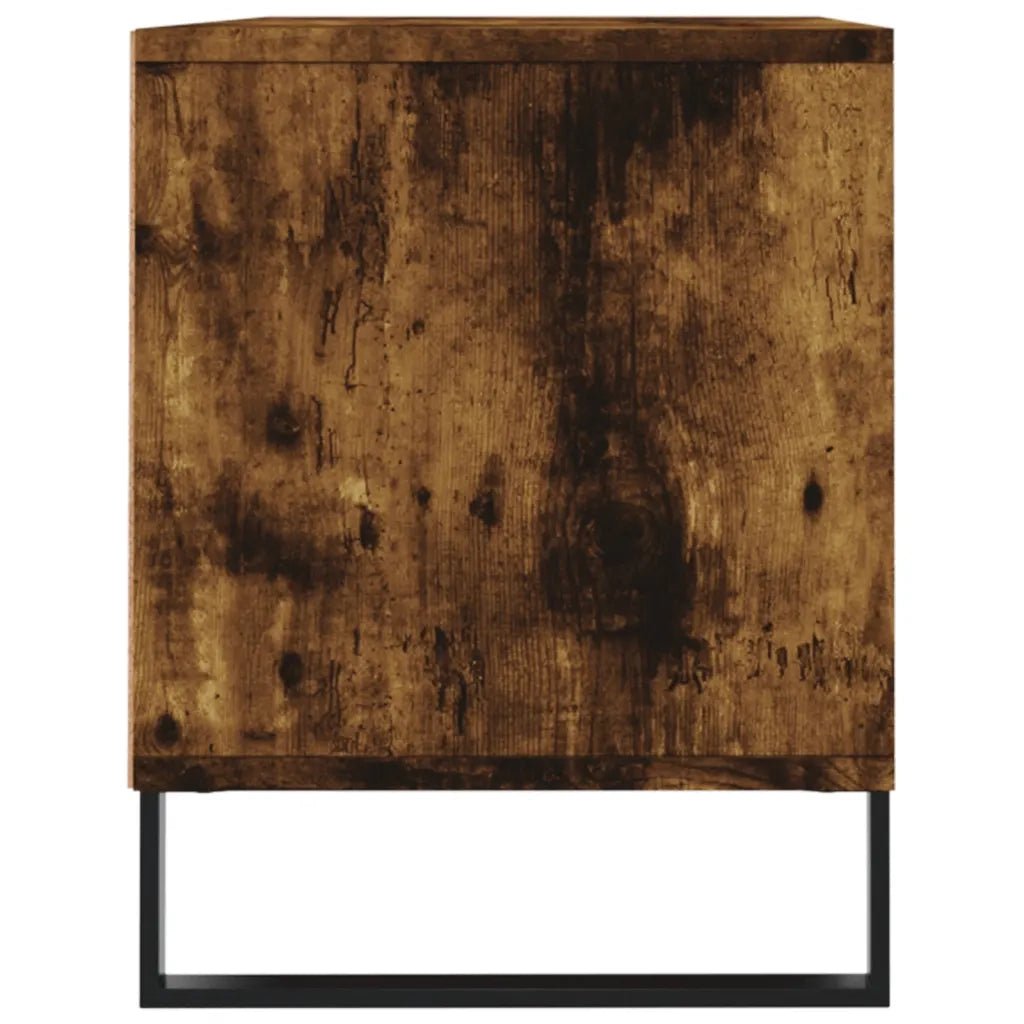 Mobile TV Rovere Fumo 100x34,5x44,5 cm in Legno Multistrato 831249