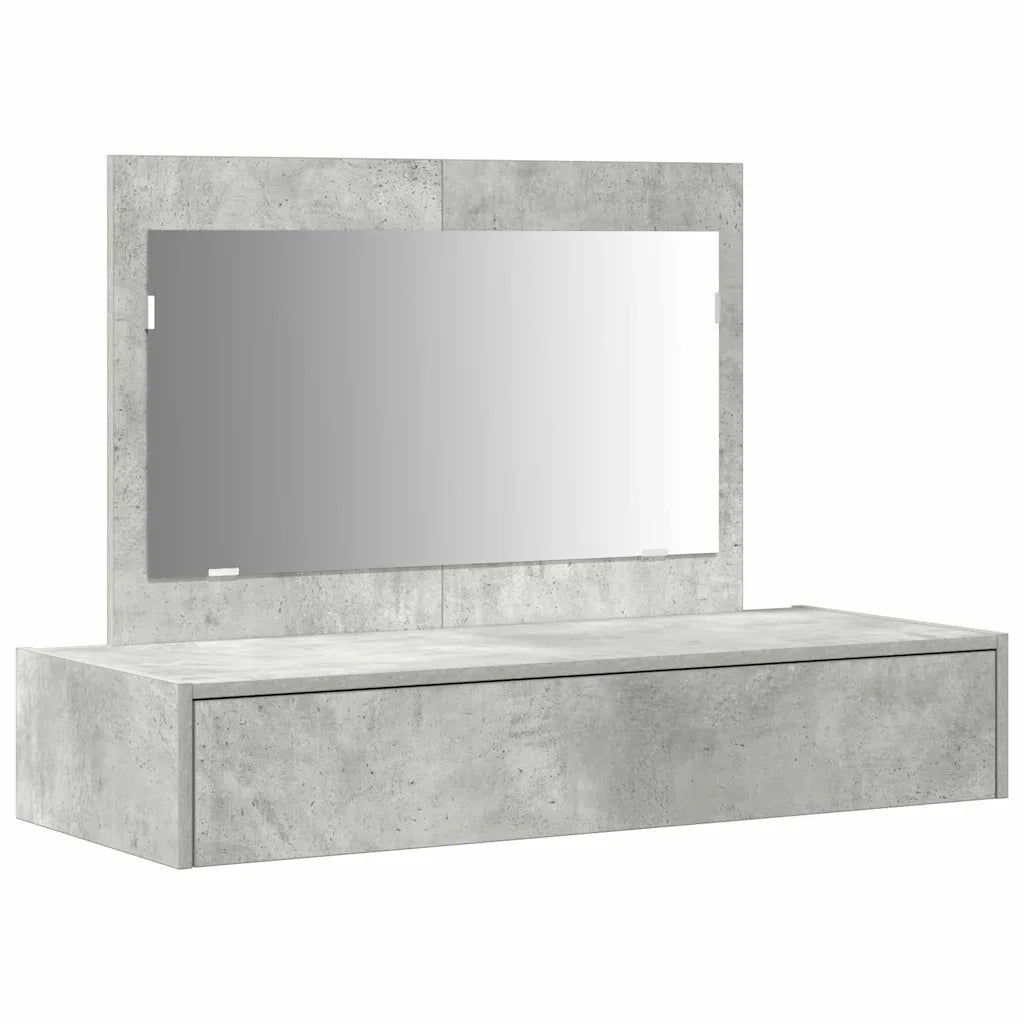 Toeletta | Tavolo da Trucco Grigio 100 x 40 x 70 cm Legno multistrato