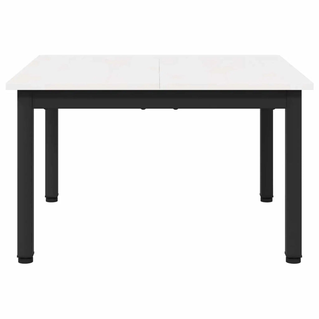 Tavolino da salotto Bianco 60 x 60 x 36 cm Pino massello 892760