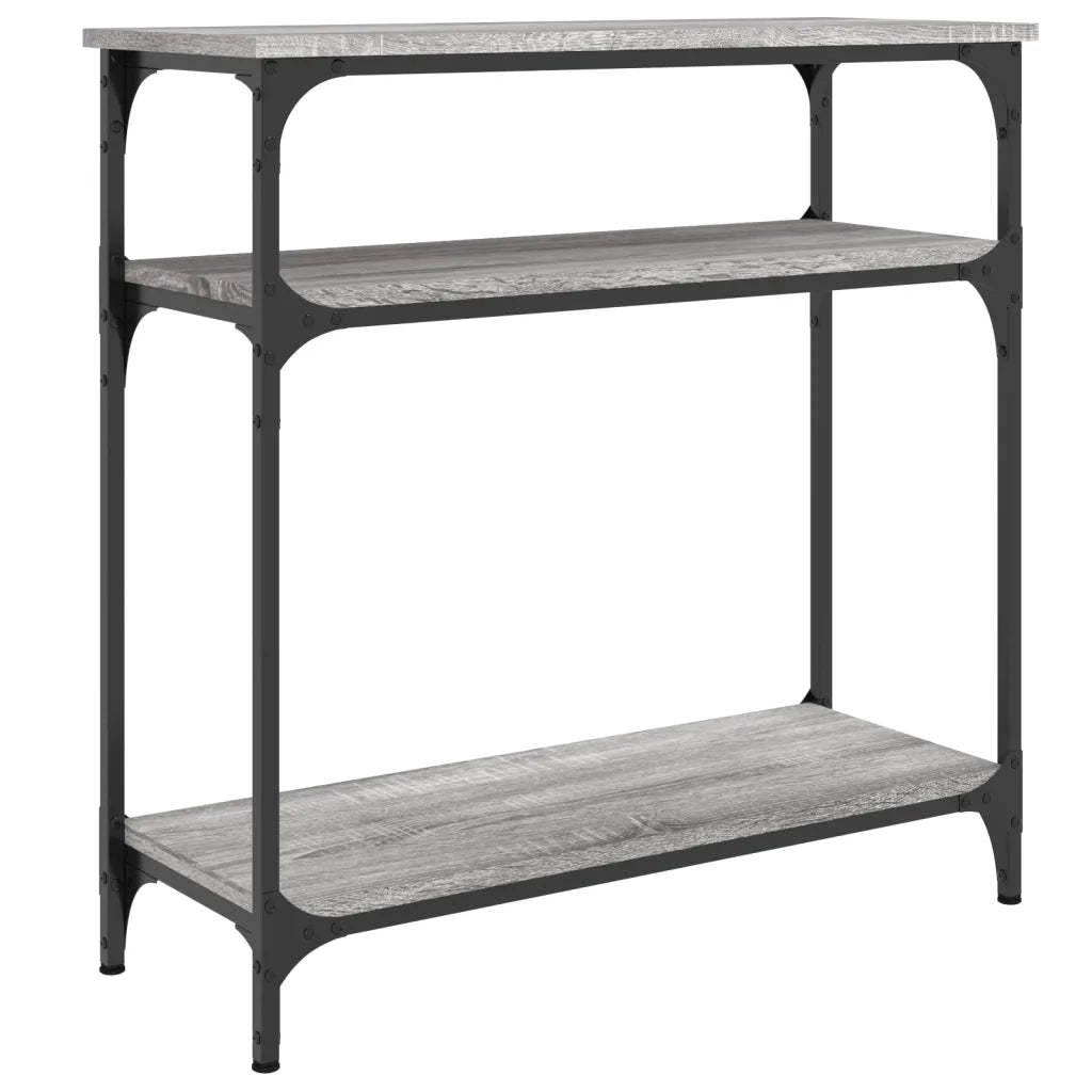 Tavolino Consolle | Tavolo d'Ingresso Grigio Sonoma 75x29x75cm in Legno Multistrato