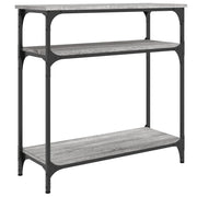 Tavolino Consolle | Tavolo d'Ingresso Grigio Sonoma 75x29x75cm in Legno Multistrato